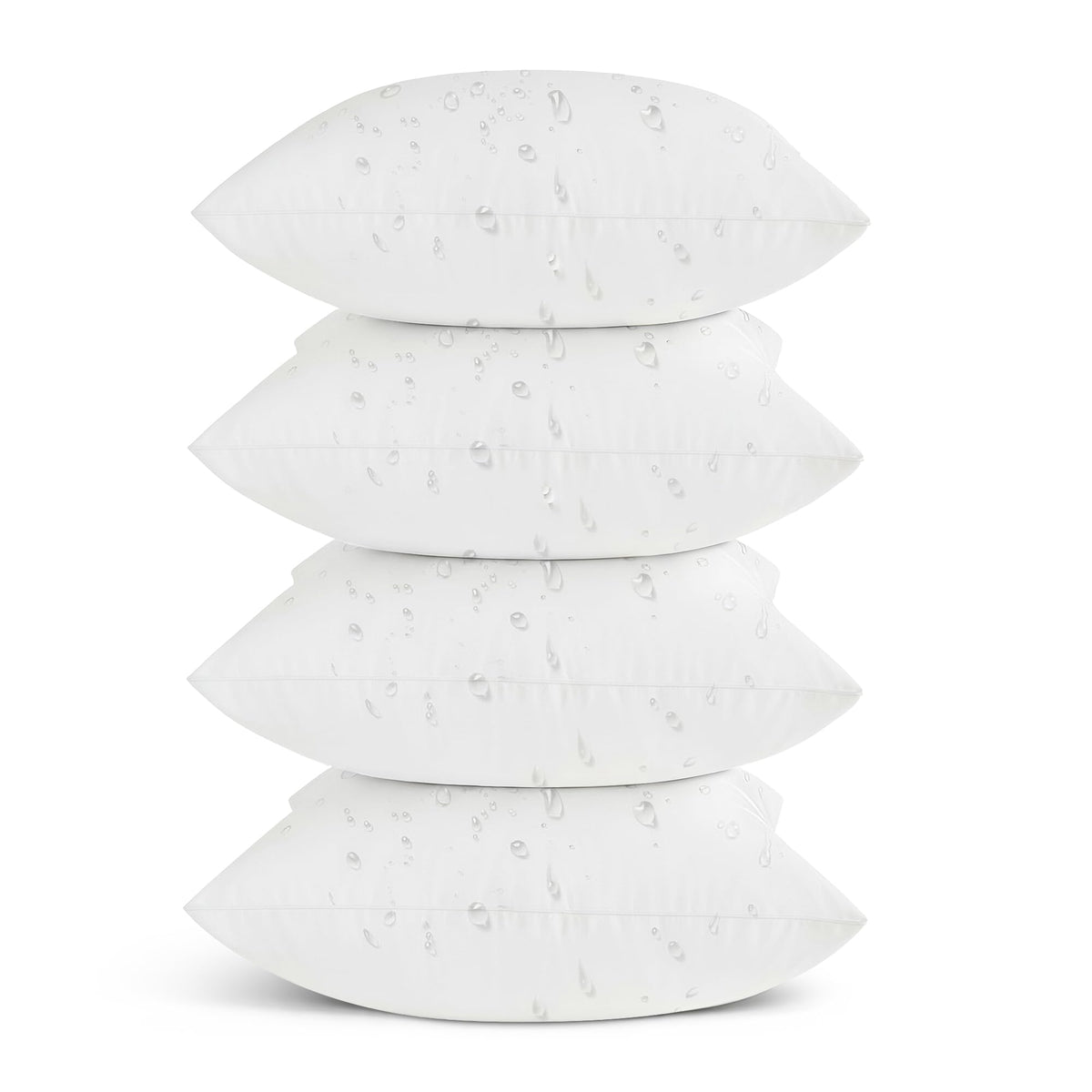 Oubonun outdoor pillow inserts 18x18, pack of four, for durable patio seating.