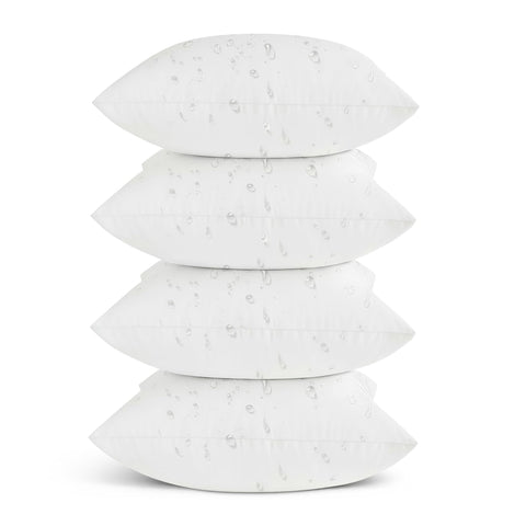 Oubonun outdoor pillow inserts 18x18, pack of four, for durable patio seating.