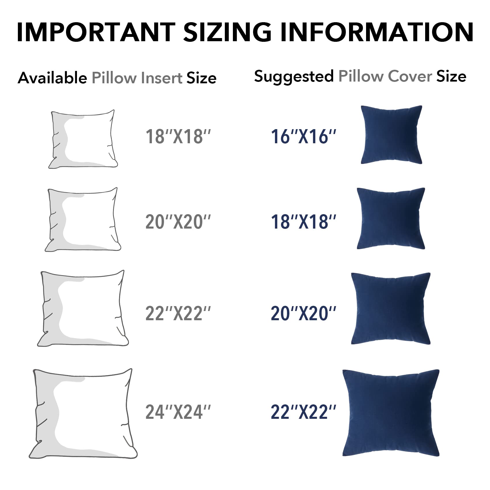 Oubonun pack of four decorative inserts simplifies styling across rooms.
