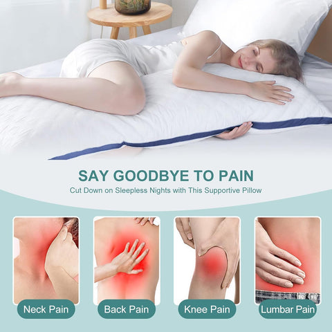 Oubonun premium quilted finish body pillow delivering refined feel and improved shape retention.