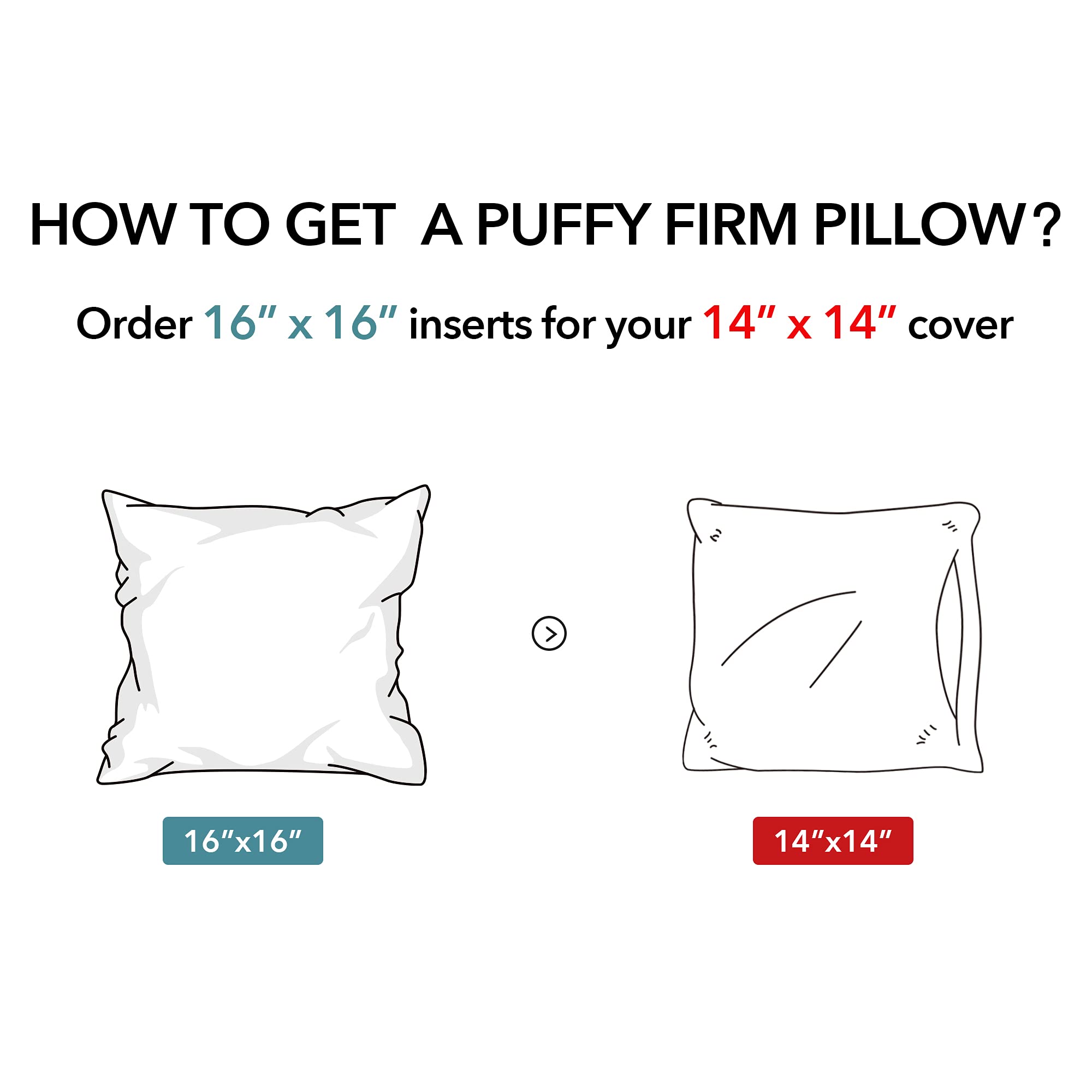 Oubonun 16-inch pillow inserts on sofa offer decorative support and shape retention.