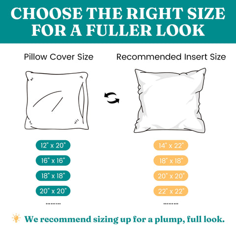 Two-pack of Oubonun 22x22 inserts for convenient styling
