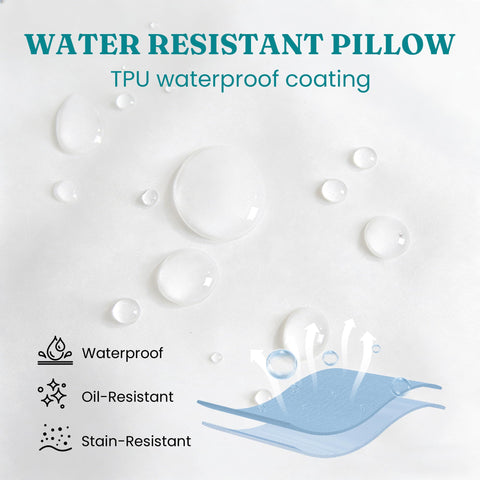 Oubonun waterproof pillow cover for outdoor protection against rain.