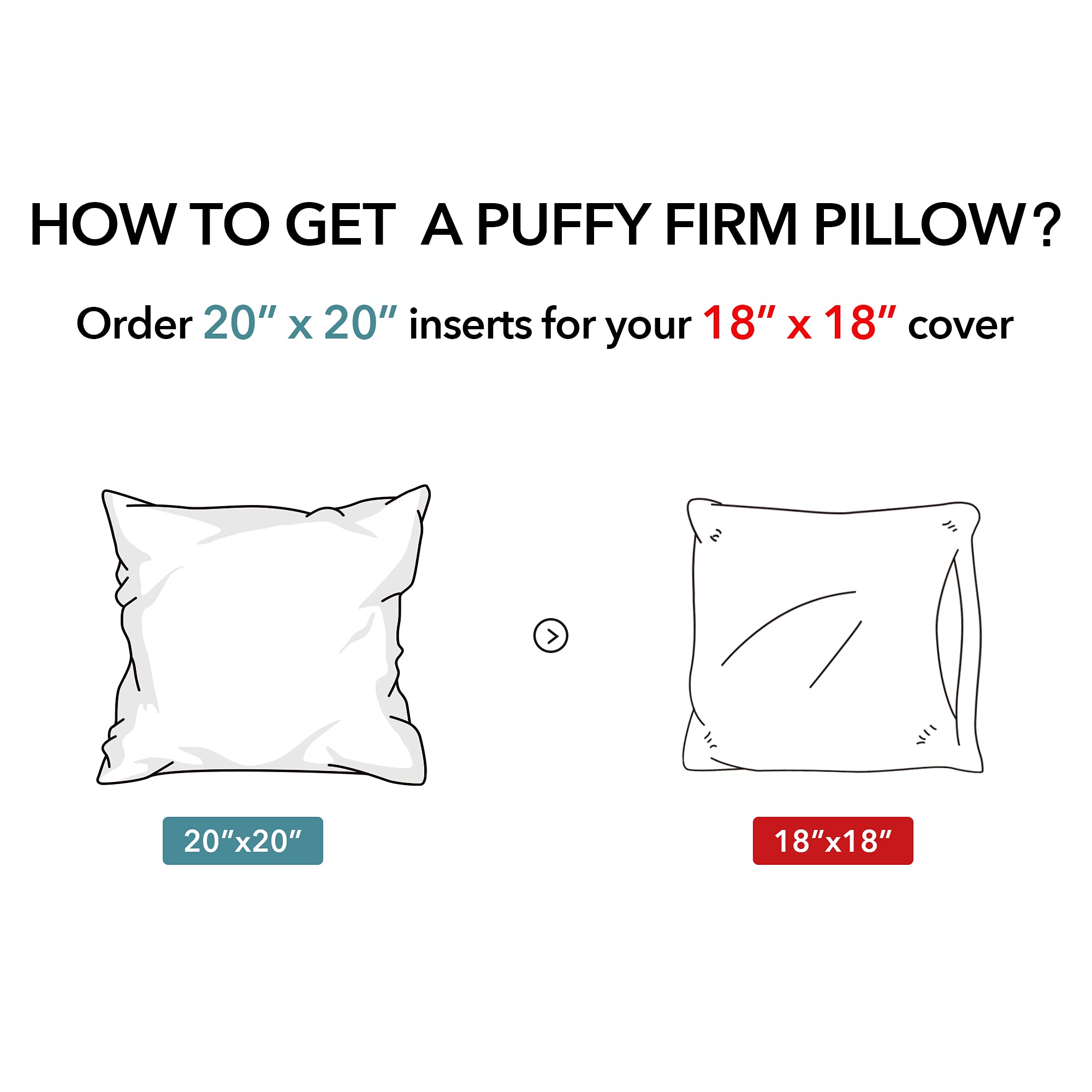Oubonun white pillow insert on sofa demonstrates instant decor upgrade