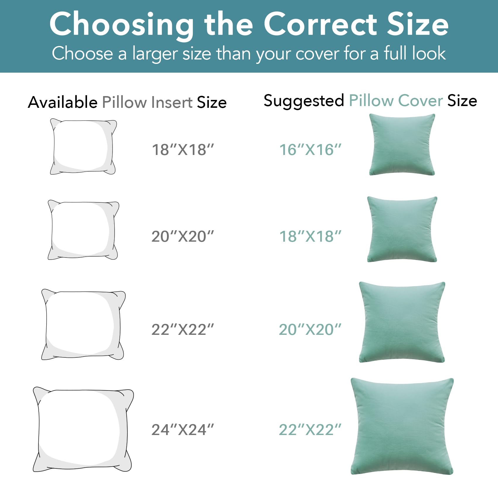 Oubonun white square pillow insert enhances sofa styling with plush look