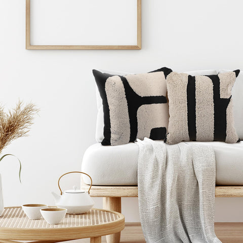 Oudain 18x18 inch pillow case fits beds and couches with easy styling.