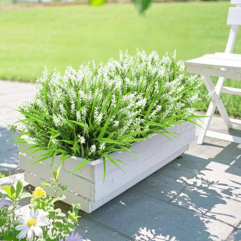 Ouddy Decor lavender arrangement for porch decor remains vibrant with minimal care.