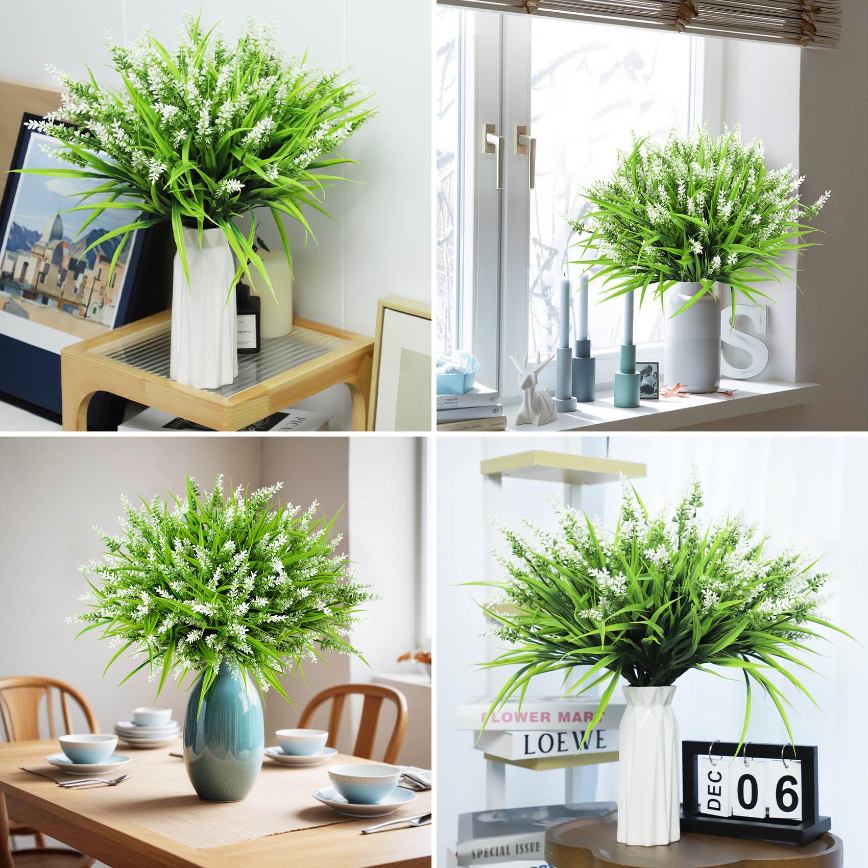 Ouddy Decor monkey grass outdoor bundle provides lush greenery for patios.