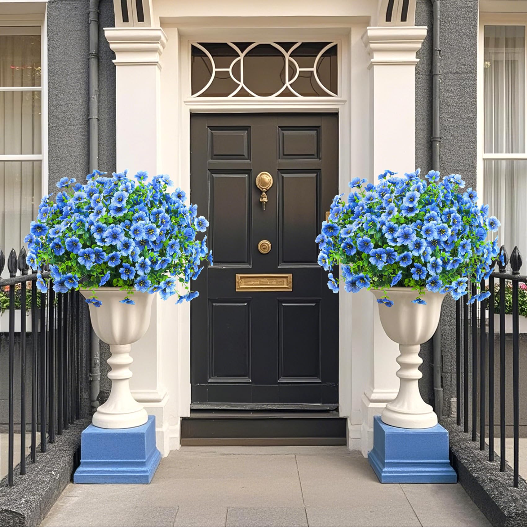 Ouddy Decor silk and plastic petals offer durable, sun-ready decor.