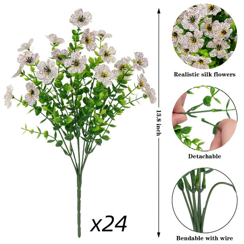 Ouddy Decor seven-stem bundles, flexible stems for easy vase customization and layouts.