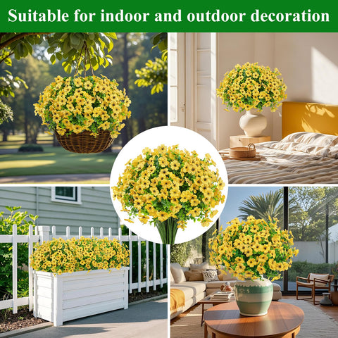 Ouddy Decor all-weather-silk-flowers suitable for year-round decoration.