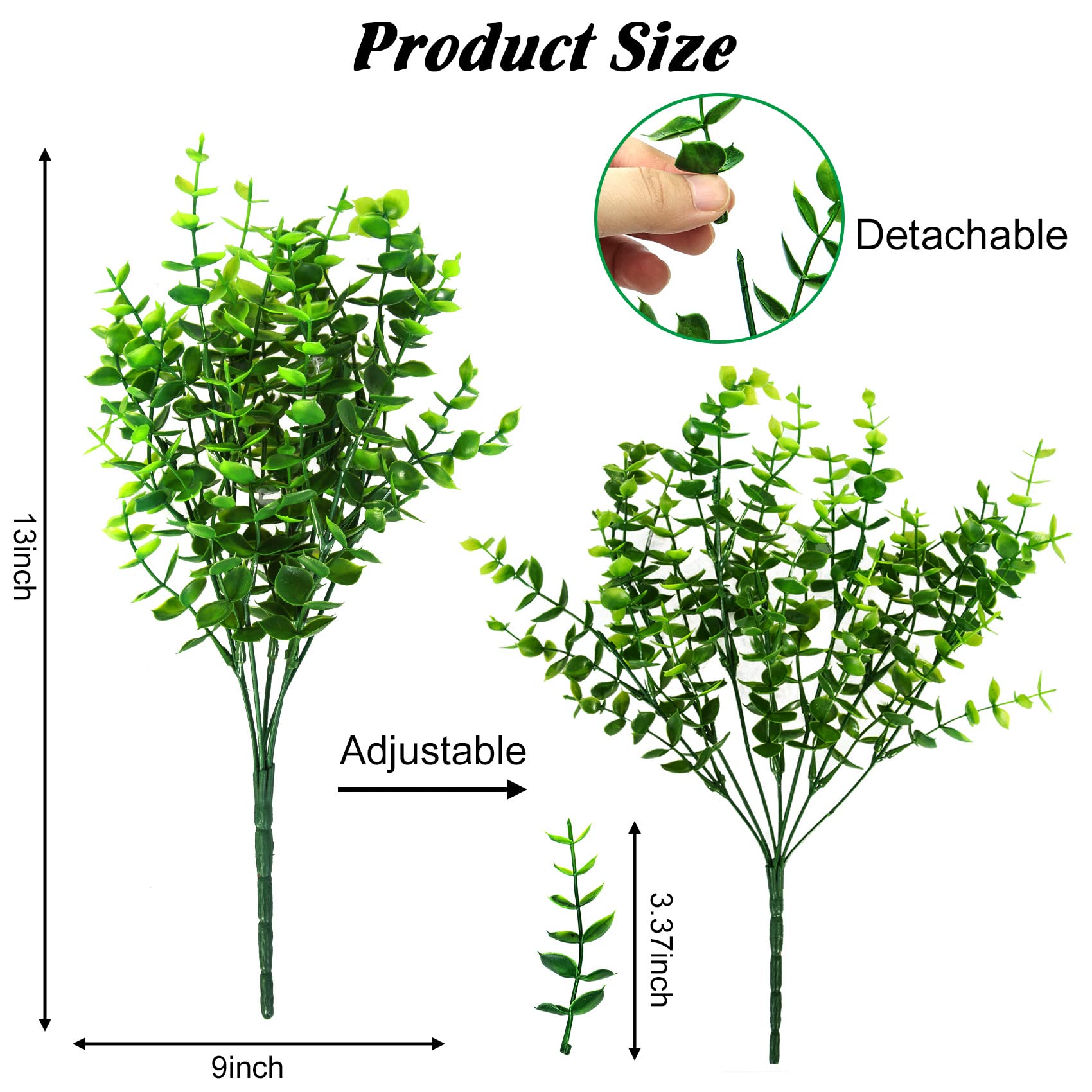 Ouddy Decor artificial greenery stems bringing year-round greenery to kitchen and office spaces