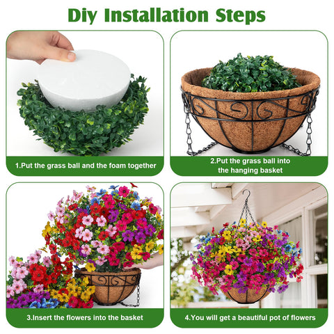 Ouddy Decor assembly process showing simple steps to shape the display.