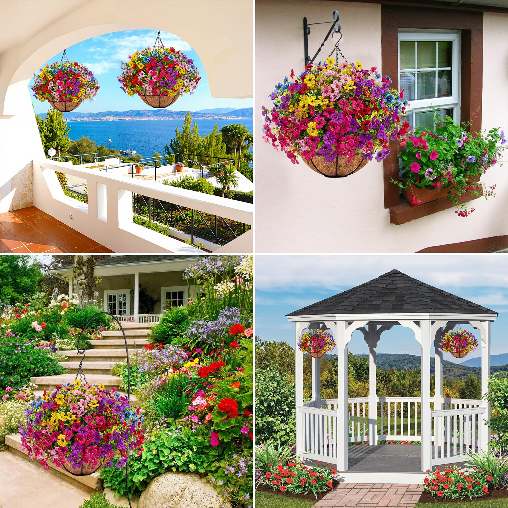 Ouddy Decor semi‑circular grass ball detail adds natural fullness to the display.