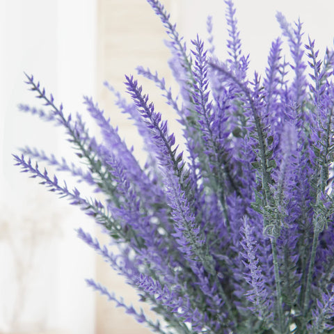Ouddy Decor lavender bundle on porch creates a welcoming outdoor accent.