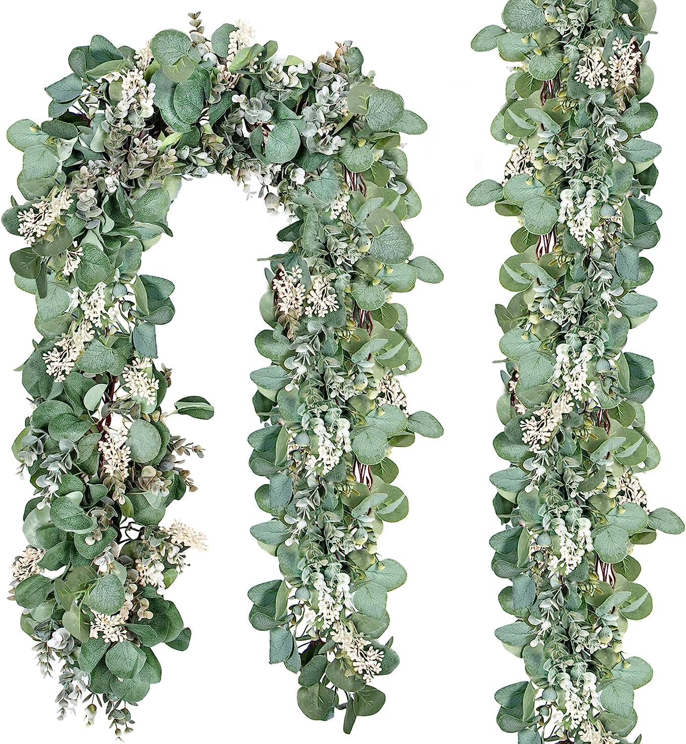 Ouddy Decor eucalyptus garland with lush leaves for elegant weddings and events