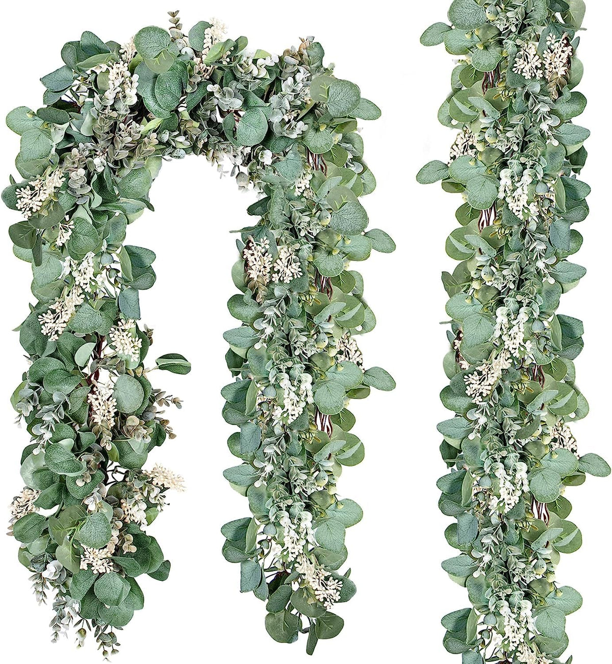 Ouddy Decor eucalyptus garland with lush leaves for elegant weddings and events