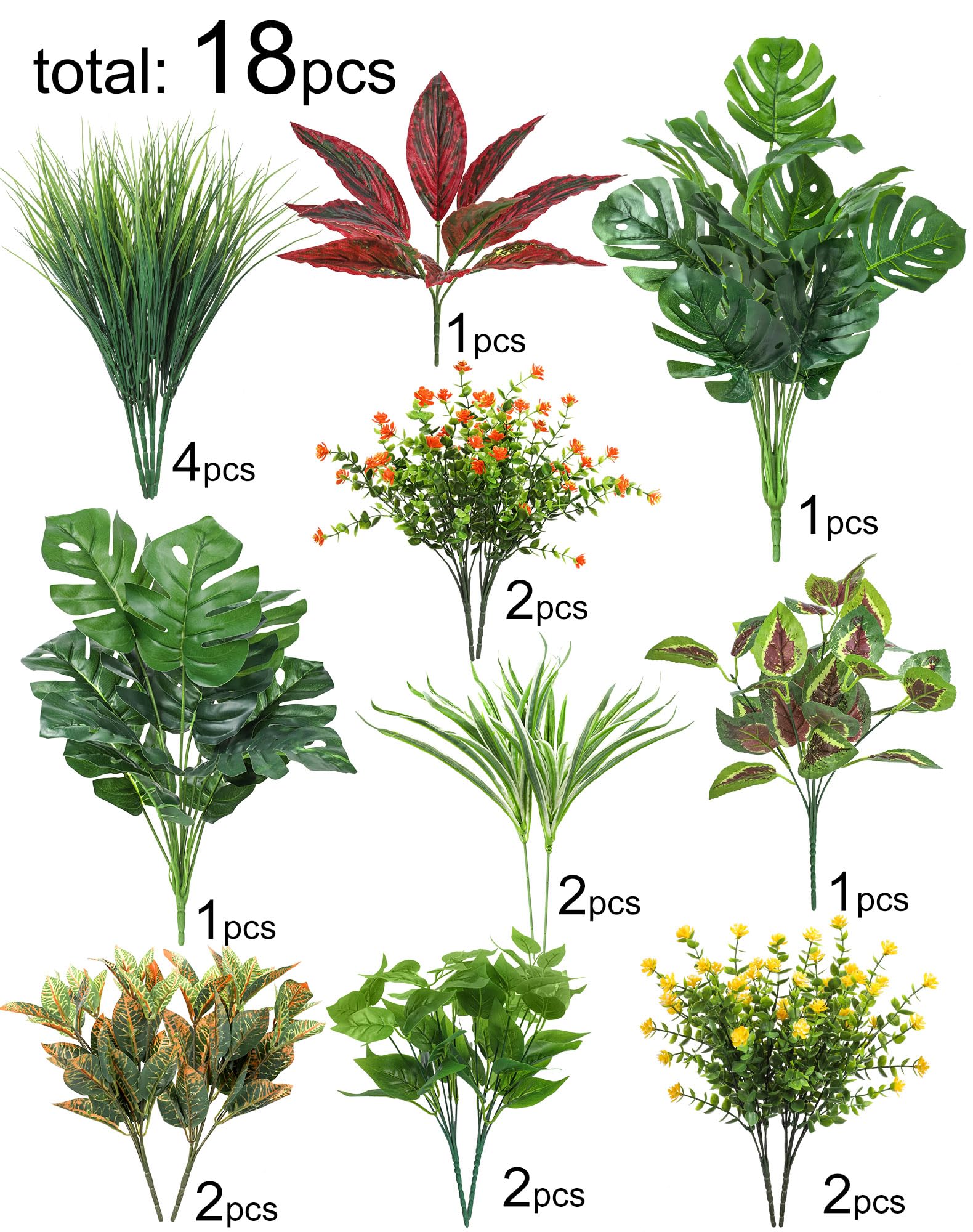 Ouddy Decor fake boxwood stems UV-resistant for durable garden borders and panels.