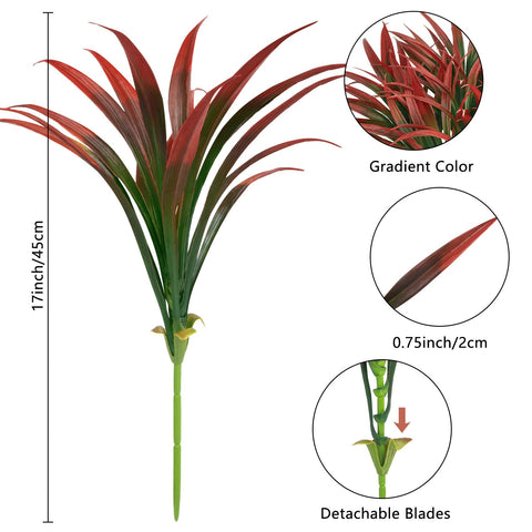 Ouddy Decor gradient leaves artificial greenery for realistic color and depth in decor schemes.