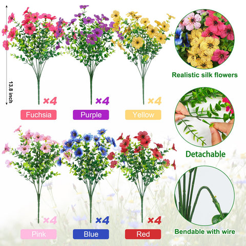 Ouddy Decor UV-resistant artificial flowers ideal for sunlit spaces.</p>