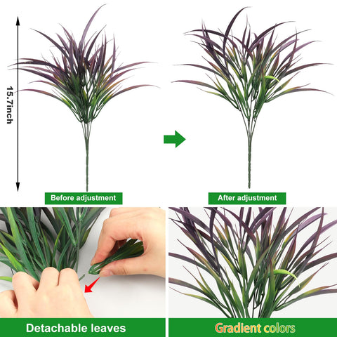 Ouddy Decor UV-resistant faux grass greenery for year-round outdoor use