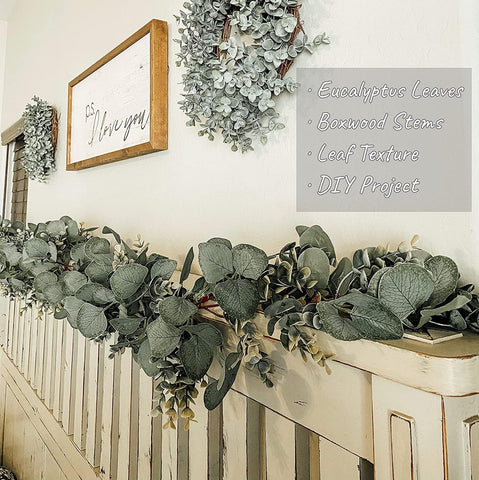 Ouddy Decor garland used as mantle decoration