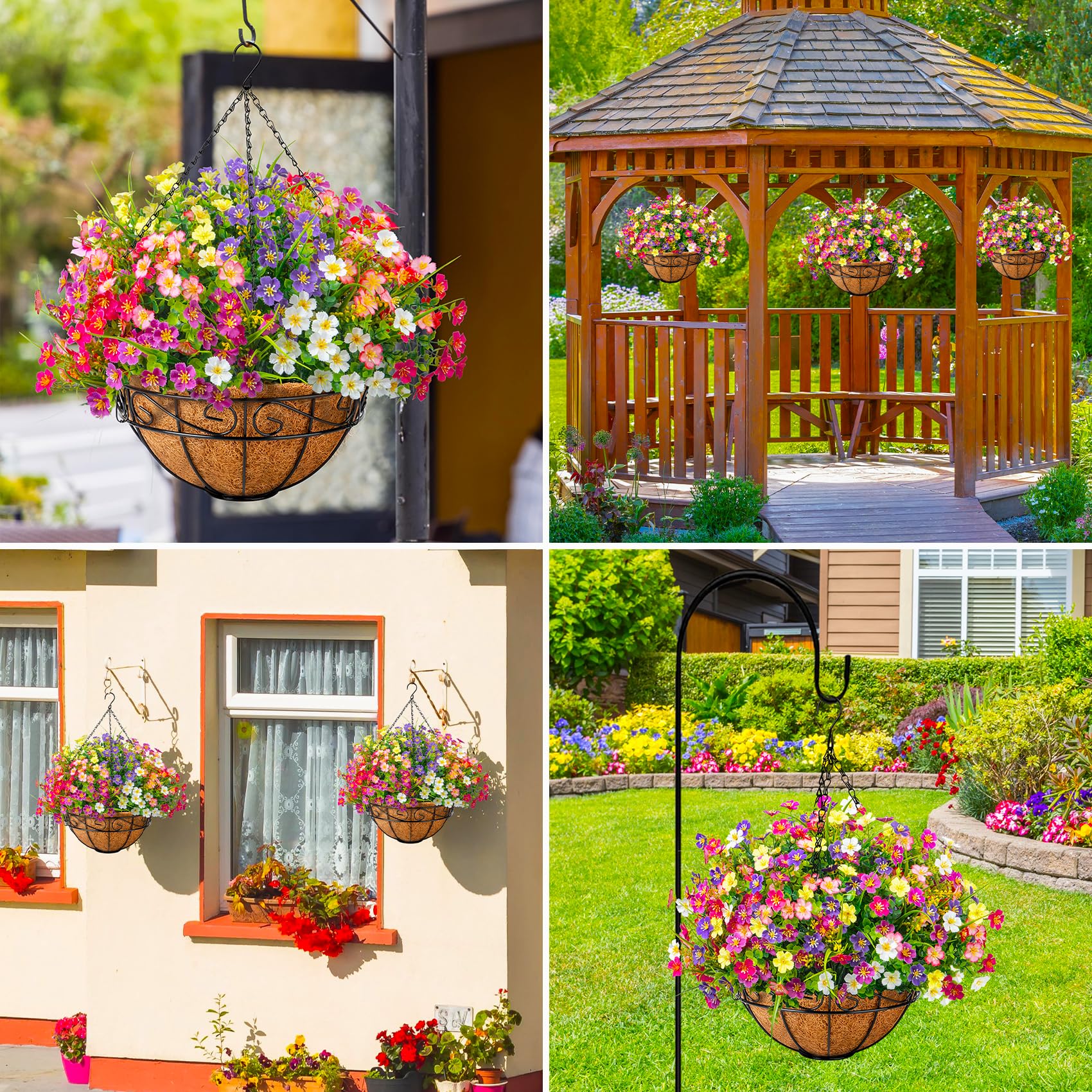 Ouddy Decor no maintenance artificial flowers stay vibrant without watering or pruning.