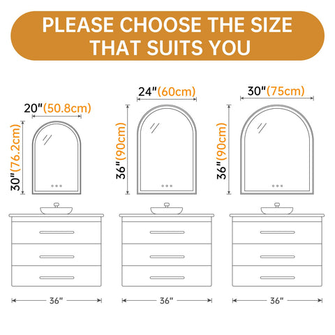 OUMUSU backlit LED mirror highlights vanity and brightens morning routines.