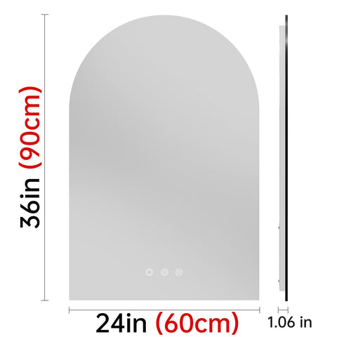 OUMUSU sturdy packaging protects the mirror during transit.