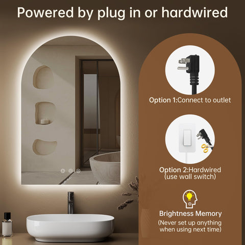 OUMUSU tempered glass mirror provides durable safety.
