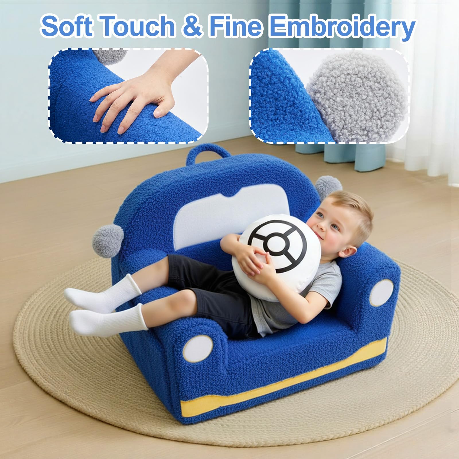OUOZZZ Kids Chair built-in-handle lets kids carry and reposition themselves