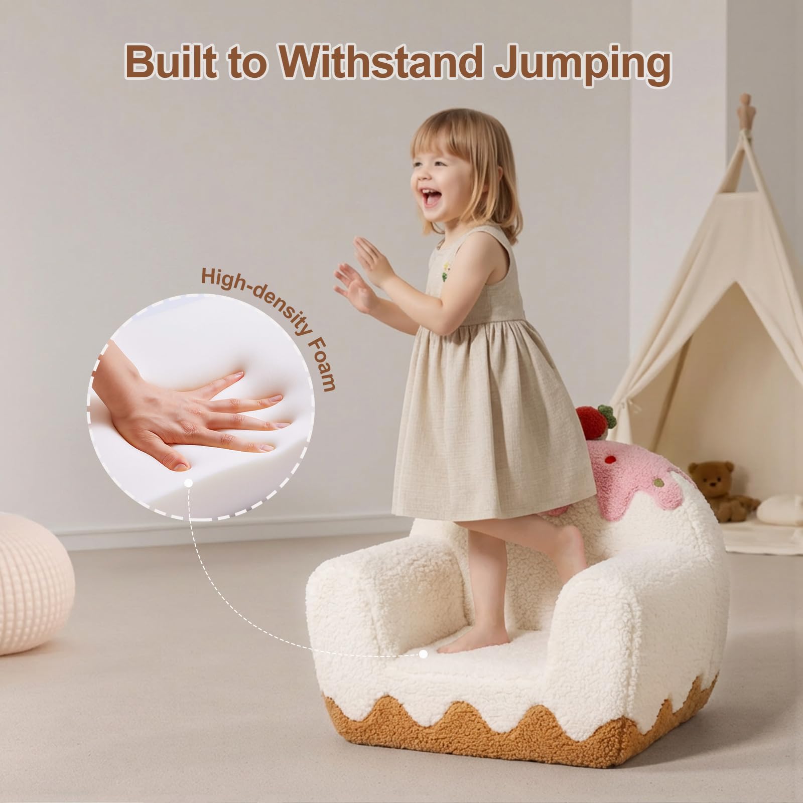 OUOZZZ Sherpa cover chair, soft and durable for daily use.