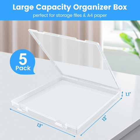 OUPSAUI stackable design demonstrates space-saving organization for crafts and documents.