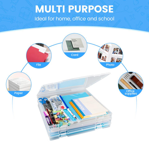OUPSAUI versatile storage for artwork, photos, stamps, and crafts.