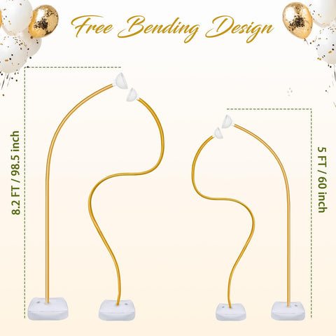 OurWarm balloon-arch-stand-5ft-tube enables flexible party arches.