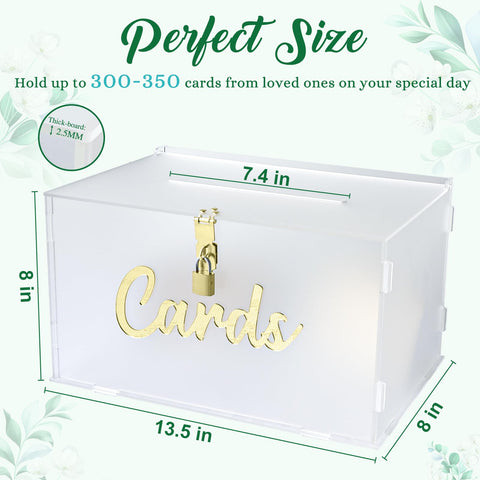 OurWarm frosted acrylic box with keys shows secure access during the reception.