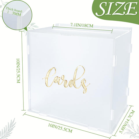 OurWarm wedding card box assembly guide for easy setup.