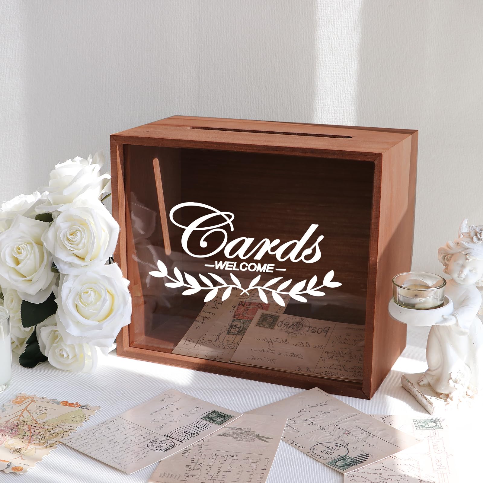 OurWarm card box features removable acrylic window for easy access.