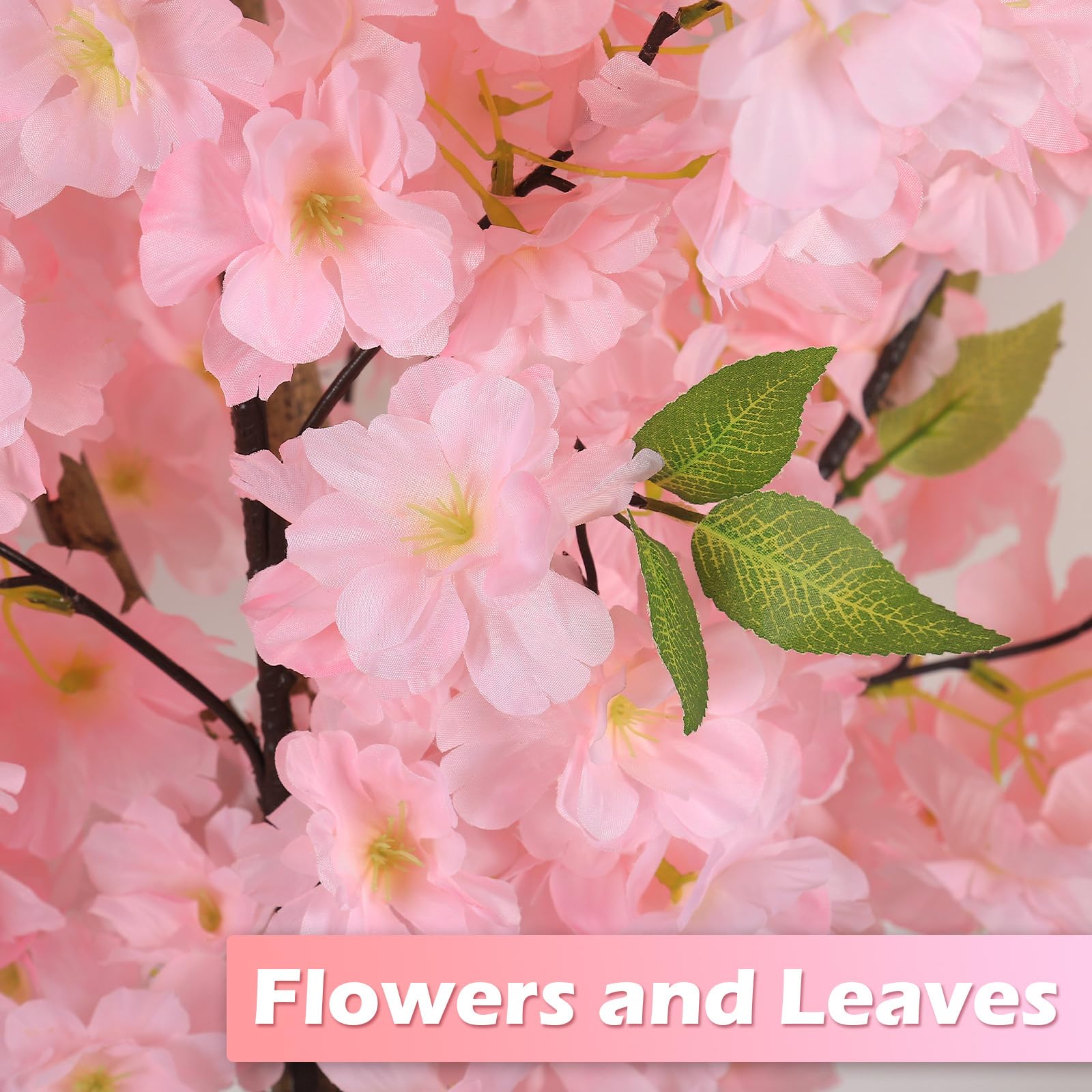 OUSHENG cherry blossom branch detail highlighting petals and texture