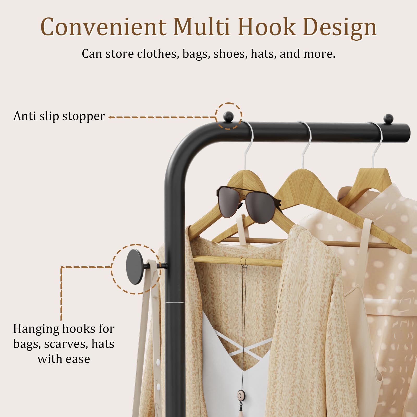 OUTBROS coat rack assembly guide for quick setup.