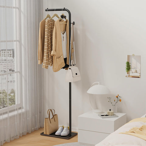 OUTBROS coat rack side hook holds bags and umbrellas neatly.