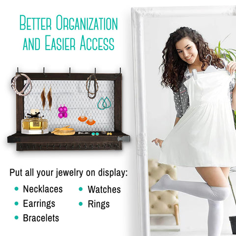 OUTSHINE back brackets with included screws for stable wall mounting.