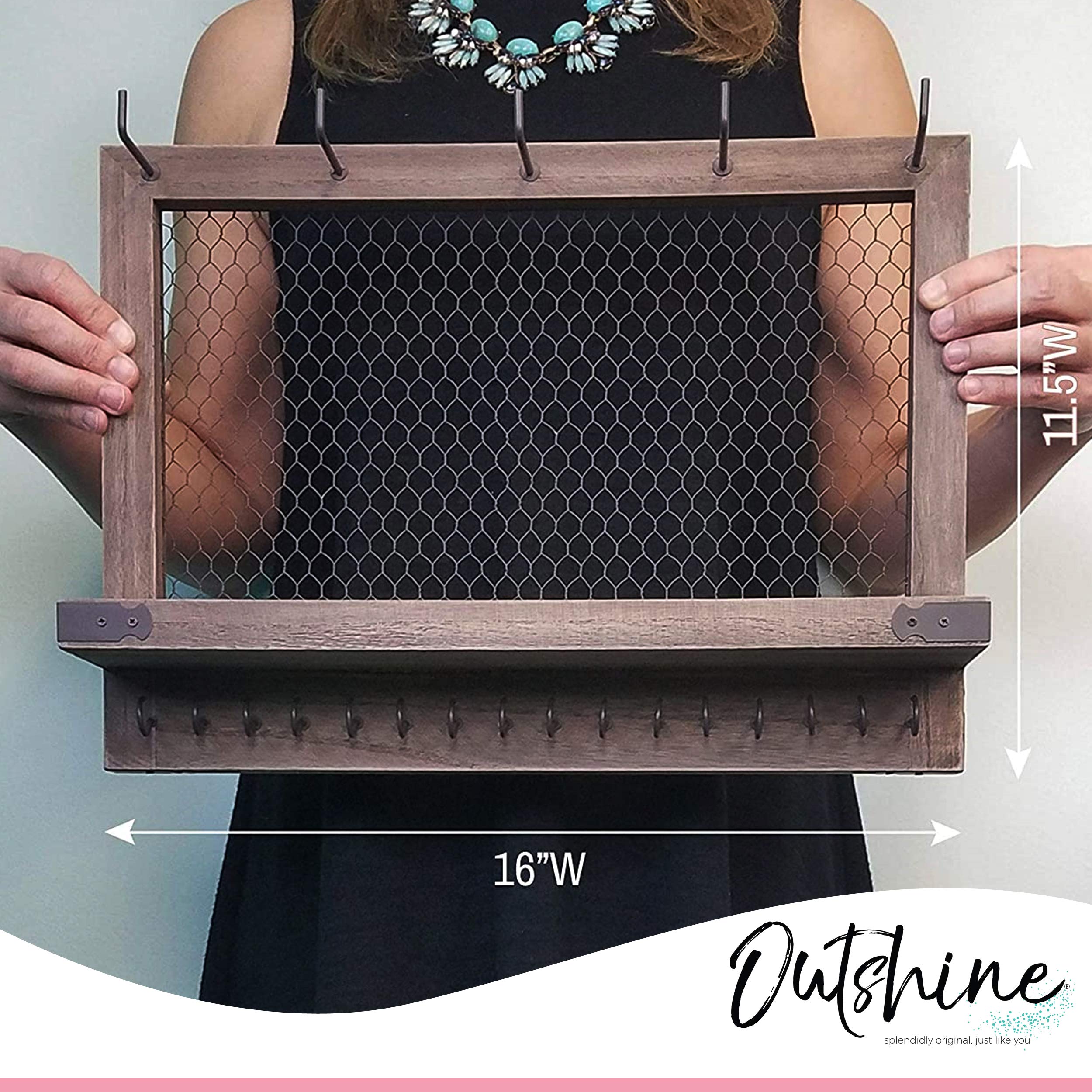 OUTSHINE rustic espresso finish highlighting warm, vintage decor compatibility.