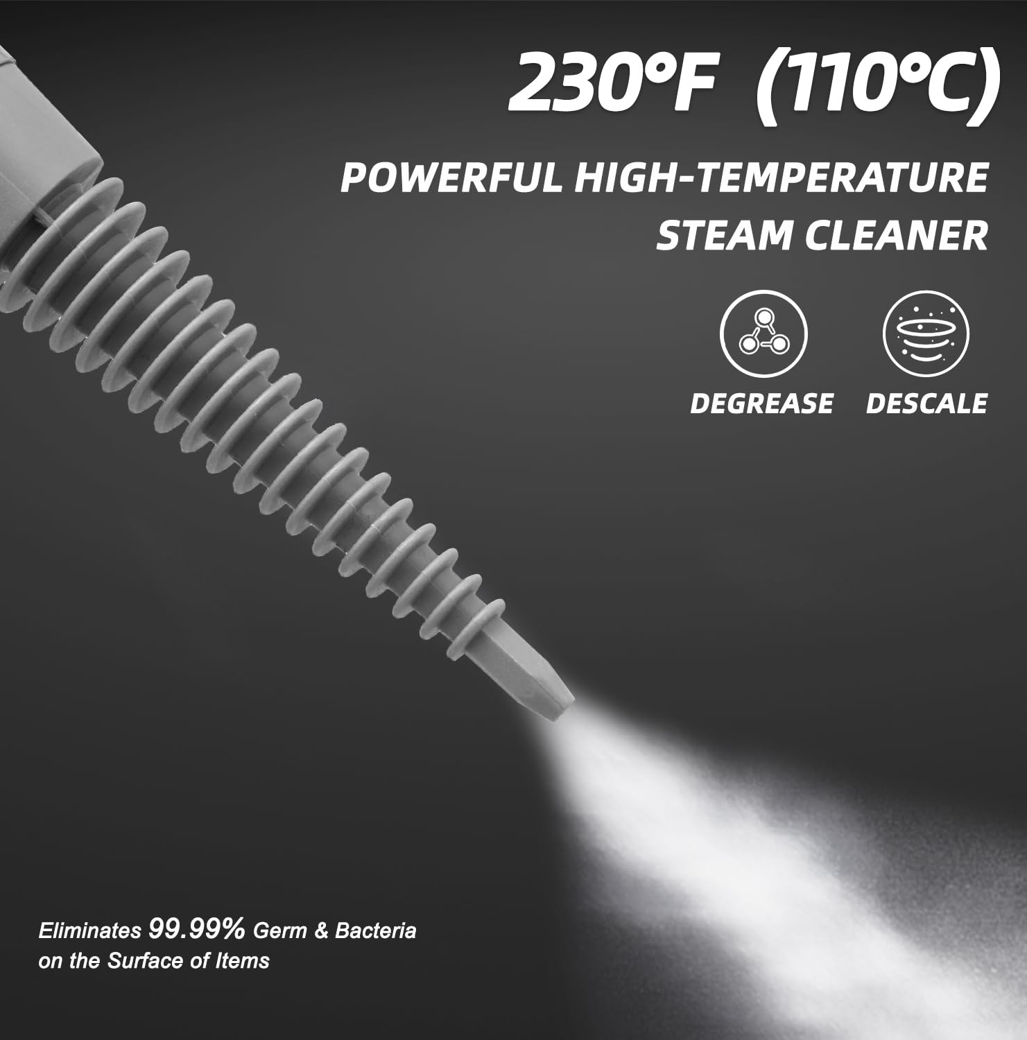 Outspurge handheld steam cleaner upholstery refresh without chemicals.