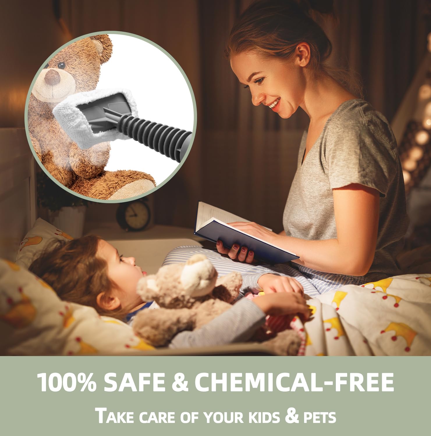 Outspurge steam cleaner windows for residue-free visibility.