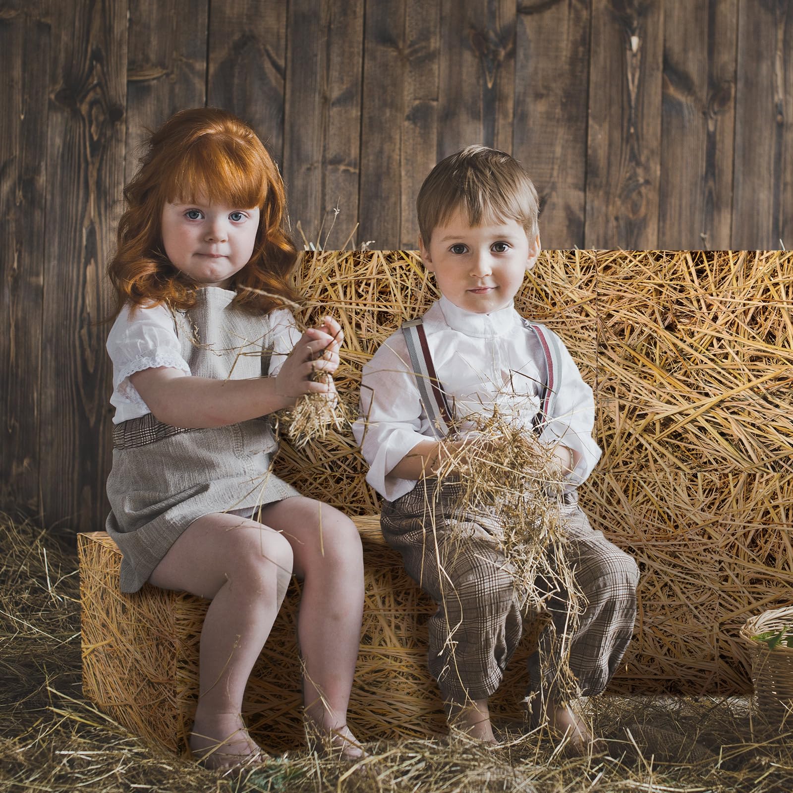 Outus hay bales boxes double-sided print preserves vivid theme.