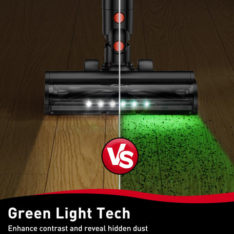 OUYFHK vacuum head rotates 180 degrees for easy corner cleaning.