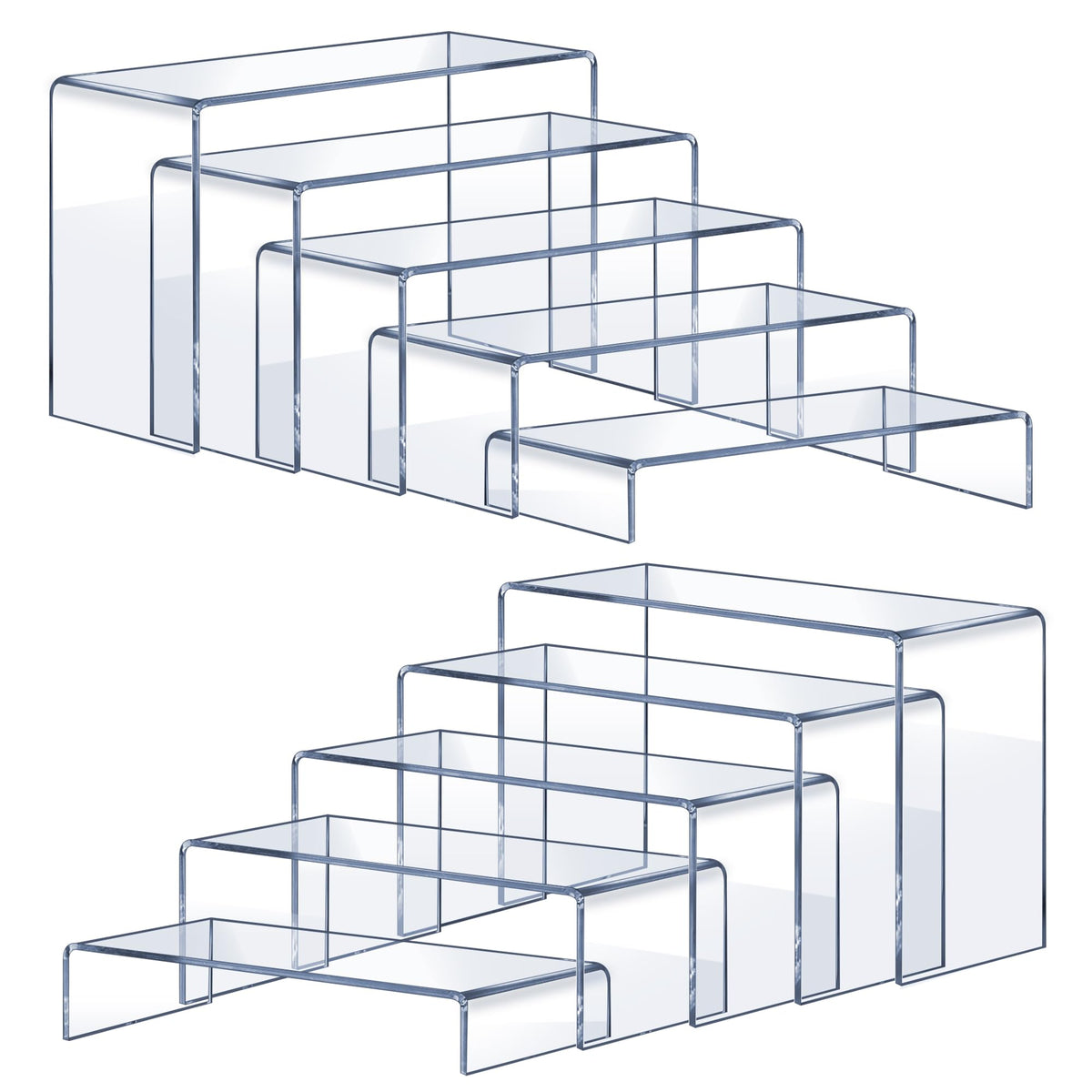 OVNTHYK acrylic risers for crystal-clear large display items