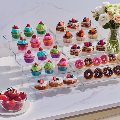 OVNTHYK cupcake dessert table risers create layered, appealing displays