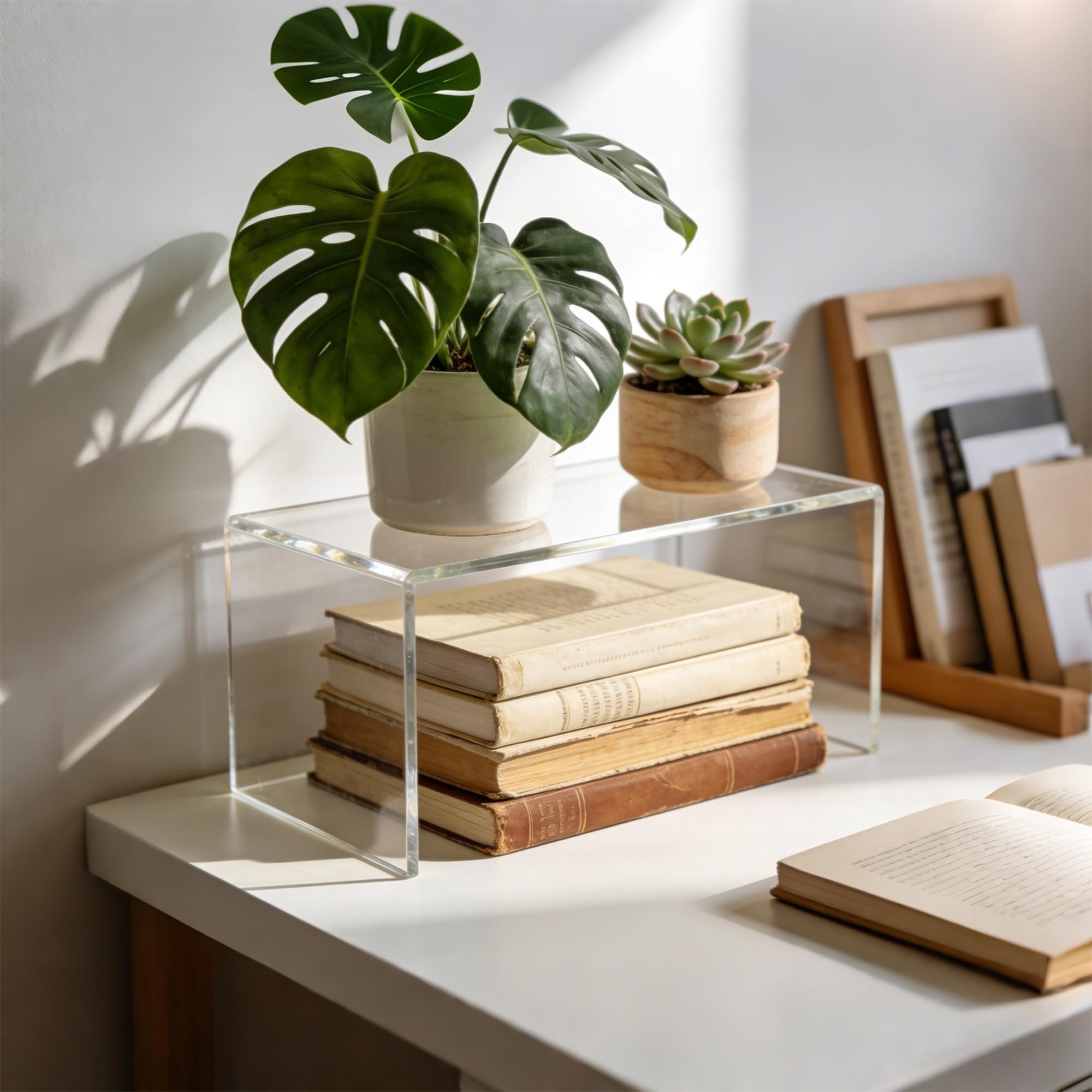 OVNTHYK space-saving design keeps items elevated while freeing cabinet space.
